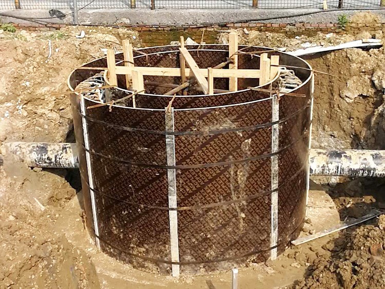 圆形污水井模板-电梯井模板-井模板按什么计算